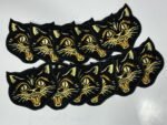 Black Cat Face Patches