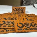 Winterhawk custom leatherette patch with laser engraved logo
