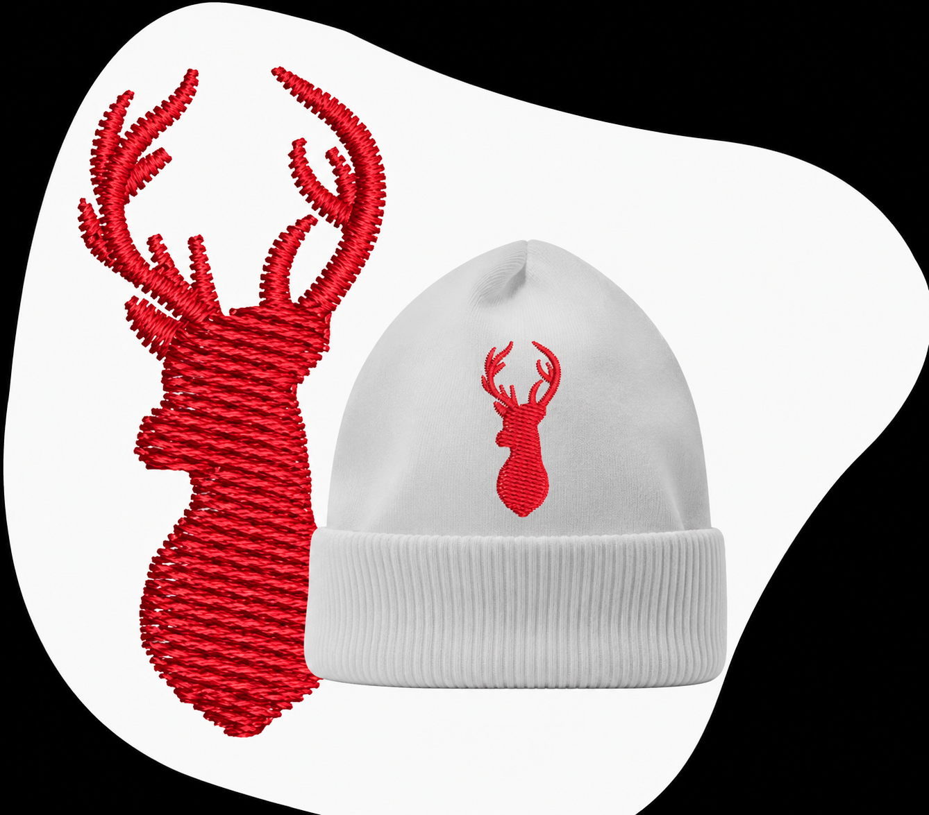 Redwork Digitizing Hat