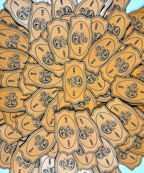 USN Est 1893 Leather Patch