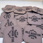 Wild Mountain Leather Patch – Custom Engraved Logo Patch