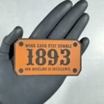 Work Hard Stay Humble Leather Patch