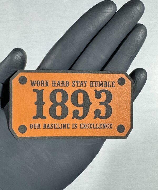Work Hard Stay Humble Leather Patch